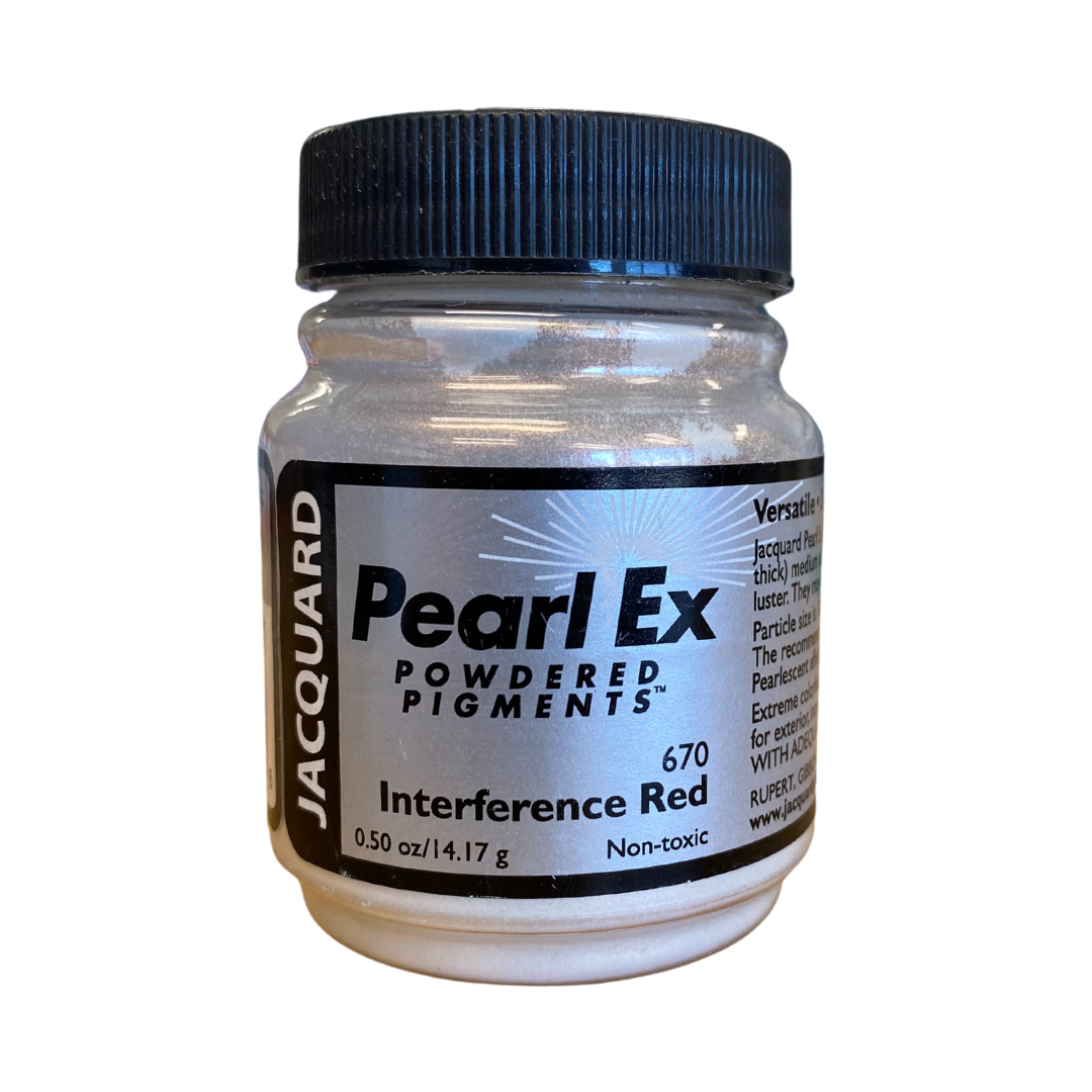 Jacquard Pearl Ex Powdered Pigments 1/2oz Interference Red 670 Pearlescent